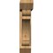 Ekena Millwork Olympic Slat Rough Sawn Bracket w/ Offset Brace, Western Red Cedar, 6"W x 26"D x 26"H BKT0604X26X26OLY06RWR - alternate 2